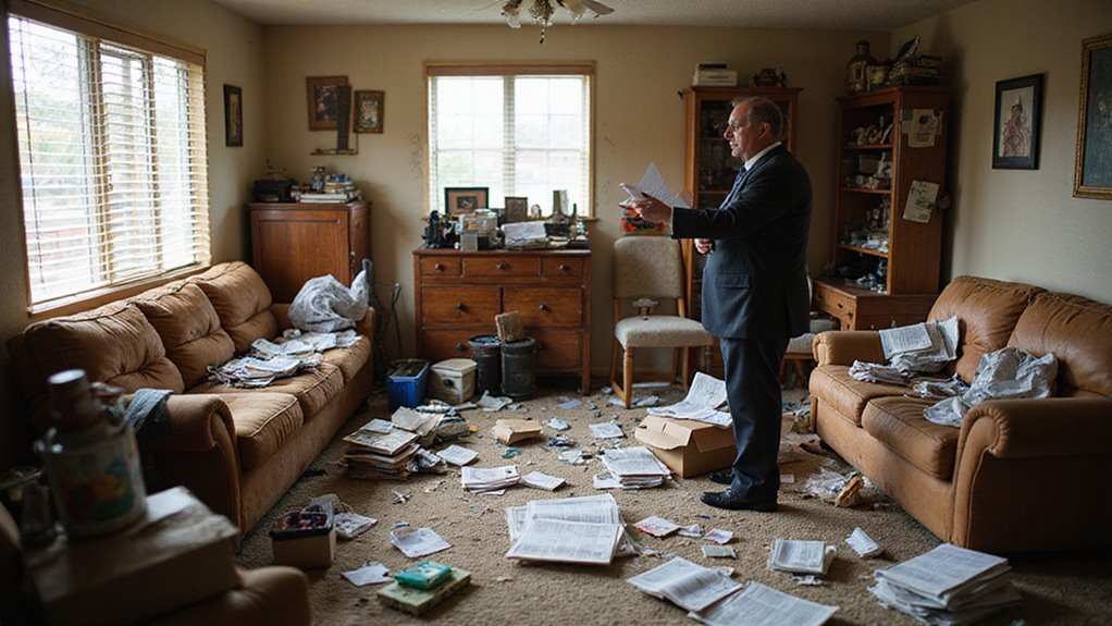 cluttered unsafe moldy homes